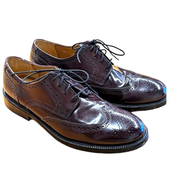 Burgundy Wing Tipped Bostonian Oxford Dress Shoes main image 6